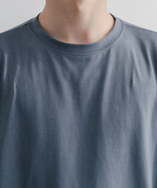 epnok(エプノック)の「タックオーバーTee(Tシャツ/カットソー・メンズ・オフホワイト/グレイッシュベージュ/ミント/グレイッシュブルー/オートミール・SMALL/MEDIUM/LARGE)」の14枚目の写真