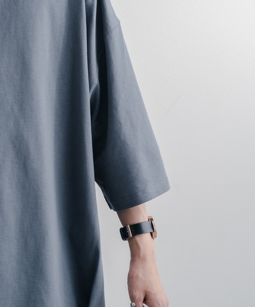 epnok(エプノック)の「タックオーバーTee(Tシャツ/カットソー・メンズ・オフホワイト/グレイッシュベージュ/ミント/グレイッシュブルー/オートミール・SMALL/MEDIUM/LARGE)」の15枚目の写真