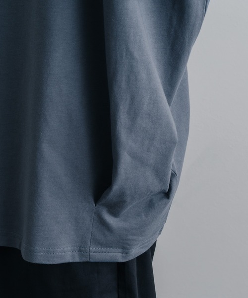 epnok(エプノック)の「タックオーバーTee(Tシャツ/カットソー・メンズ・オフホワイト/グレイッシュベージュ/ミント/グレイッシュブルー/オートミール・SMALL/MEDIUM/LARGE)」の16枚目の写真