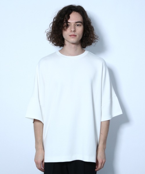 HARE（ハレ）の「ドルマンカットソー(HARE)（Tシャツ/カットソー・メンズ・オフホワイト/ブラック/ブルー/グレー/ブラウン/グリーン・FREE）」の19枚目の写真