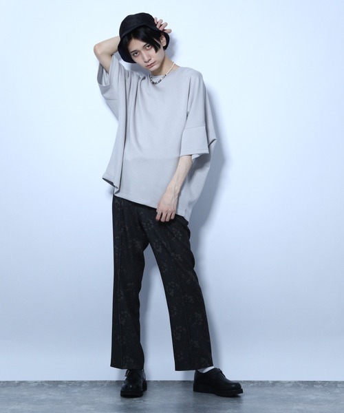 HARE（ハレ）の「ドルマンカットソー(HARE)（Tシャツ/カットソー・メンズ・オフホワイト/ブラック/ブルー/グレー/ブラウン/グリーン・FREE）」の8枚目の写真