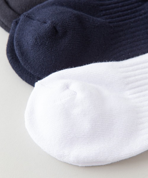 POLO RALPH LAUREN（ポロ ラルフ ローレン）の「【 POLO RALPH LAUREN/ポロラルフローレン】クォーター丈靴下（ソックス）　3足組　ワンポイント刺繍（ソックス/靴下・レディース・ホワイト系その他・FREE）」の5枚目の写真