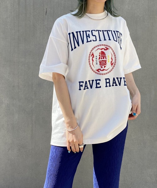 PBLIM（ページボーイリム）の「【PAGEBOYLIM】カンジカレッジT（Tシャツ/カットソー・レディース・パープル/オフホワイト/グリーン・MEDIUM/LARGE）」の6枚目の写真