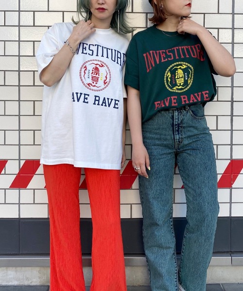 PBLIM（ページボーイリム）の「【PAGEBOYLIM】カンジカレッジT（Tシャツ/カットソー・レディース・パープル/オフホワイト/グリーン・MEDIUM/LARGE）」の9枚目の写真