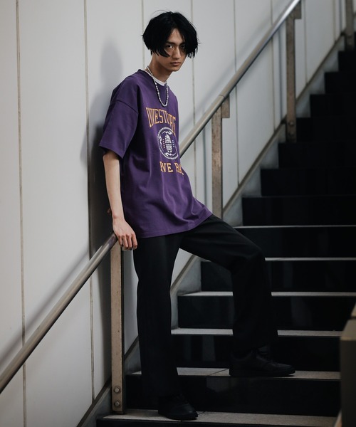 PBLIM（ページボーイリム）の「【PAGEBOYLIM】カンジカレッジT（Tシャツ/カットソー・レディース・パープル/オフホワイト/グリーン・MEDIUM/LARGE）」の12枚目の写真