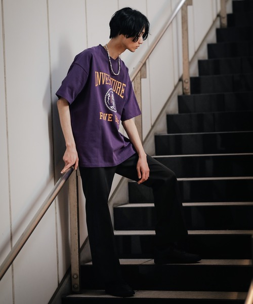 PBLIM（ページボーイリム）の「【PAGEBOYLIM】カンジカレッジT（Tシャツ/カットソー・レディース・パープル/オフホワイト/グリーン・MEDIUM/LARGE）」の13枚目の写真