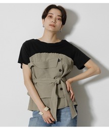 BOTTON COMBINATION TOP/ボタンコンビネーショントップス