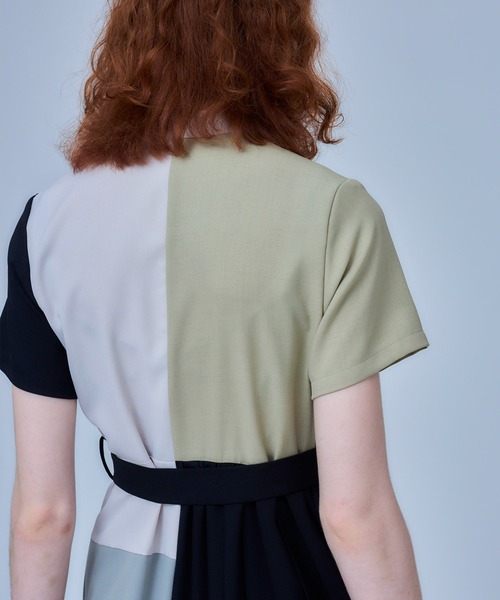 UNITED TOKYO（ユナイテッドトウキョウ）の「ダブルヨークシャツワンピース（ワンピース・レディース・マルチ/ブラック/ベージュ・FREE）」の9枚目の写真