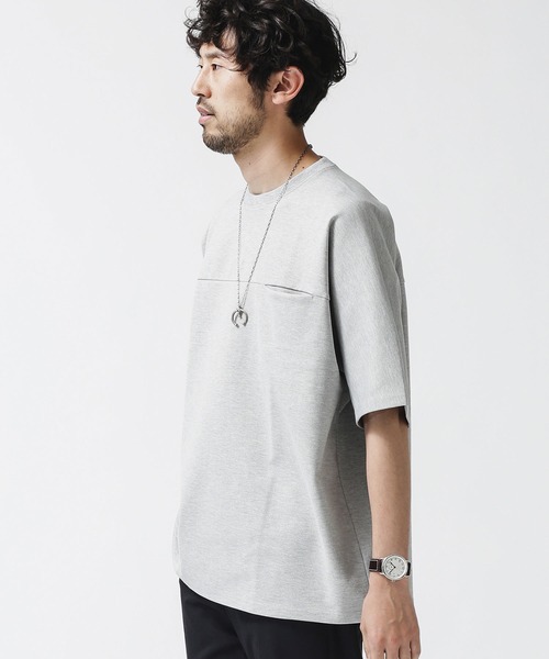 NANO universe（ナノユニバース）の「ポンチドルマンビッグＴシャツ（Tシャツ/カットソー・メンズ・トップグレー/ブラック/ホワイト・L/M/S）」の6枚目の写真