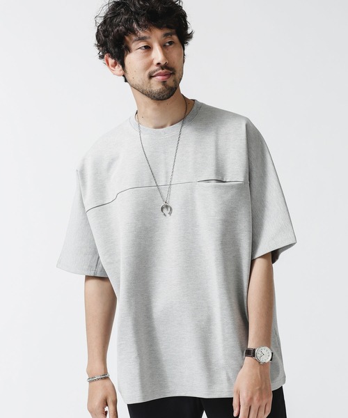 NANO universe（ナノユニバース）の「ポンチドルマンビッグＴシャツ（Tシャツ/カットソー・メンズ・トップグレー/ブラック/ホワイト・L/M/S）」の18枚目の写真