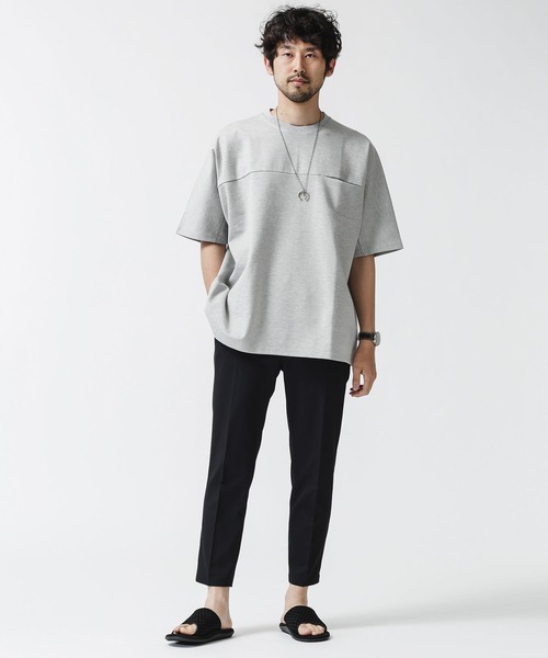 NANO universe（ナノユニバース）の「ポンチドルマンビッグＴシャツ（Tシャツ/カットソー・メンズ・トップグレー/ブラック/ホワイト・L/M/S）」の9枚目の写真