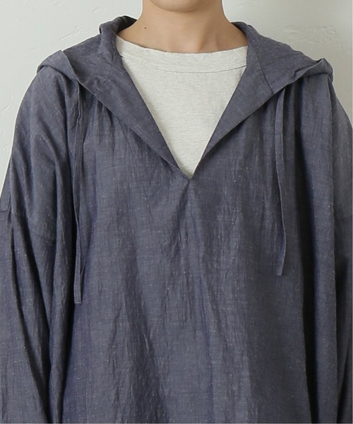 journal standard luxe シャンブレーフードシャツ journal standard luxe シャンブレー フードシャツ 黒 麻 - メルカリ