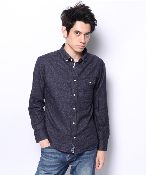 CIAOPANIC TYPY（チャオパニックティピー）の「起毛フランネルボタンダウン（シャツ/ブラウス・メンズ・ネイビー/ワインレッド/マスタード/ホワイト・SMALL/MEDIUM/LARGE）」の11枚目の写真