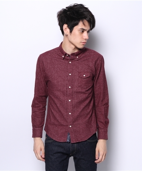 CIAOPANIC TYPY（チャオパニックティピー）の「起毛フランネルボタンダウン（シャツ/ブラウス・メンズ・ネイビー/ワインレッド/マスタード/ホワイト・SMALL/MEDIUM/LARGE）」の15枚目の写真