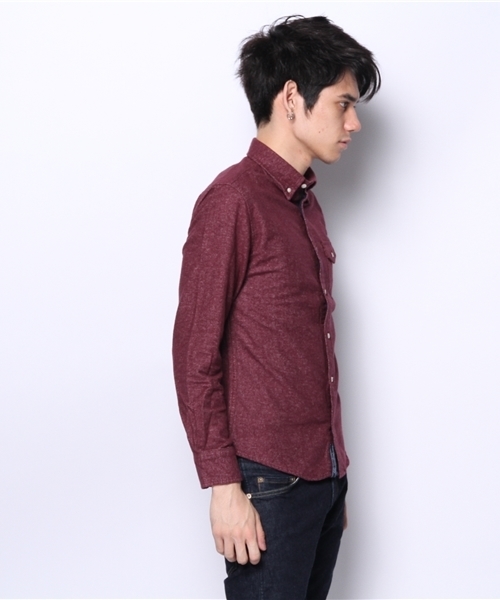 CIAOPANIC TYPY（チャオパニックティピー）の「起毛フランネルボタンダウン（シャツ/ブラウス・メンズ・ネイビー/ワインレッド/マスタード/ホワイト・SMALL/MEDIUM/LARGE）」の16枚目の写真