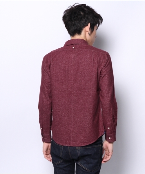 CIAOPANIC TYPY（チャオパニックティピー）の「起毛フランネルボタンダウン（シャツ/ブラウス・メンズ・ネイビー/ワインレッド/マスタード/ホワイト・SMALL/MEDIUM/LARGE）」の5枚目の写真