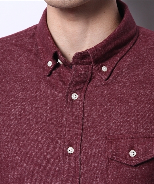 CIAOPANIC TYPY（チャオパニックティピー）の「起毛フランネルボタンダウン（シャツ/ブラウス・メンズ・ネイビー/ワインレッド/マスタード/ホワイト・SMALL/MEDIUM/LARGE）」の6枚目の写真