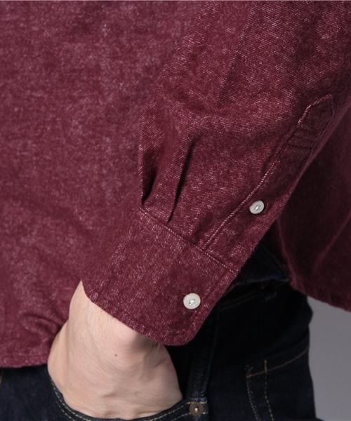 CIAOPANIC TYPY（チャオパニックティピー）の「起毛フランネルボタンダウン（シャツ/ブラウス・メンズ・ネイビー/ワインレッド/マスタード/ホワイト・SMALL/MEDIUM/LARGE）」の7枚目の写真