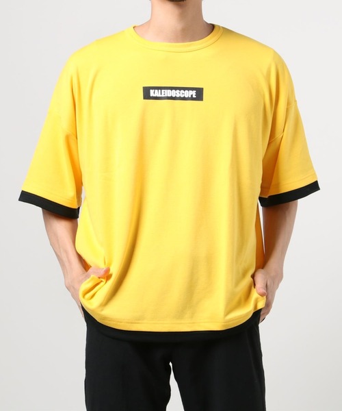 WEGO（ウィゴー）の「WEGO/バンダナプリントレイヤードビックシルエット半袖Tシャツ（Tシャツ/カットソー・メンズ・ホワイト/ブラック/イエロー・MEDIUM/LARGE）」の6枚目の写真