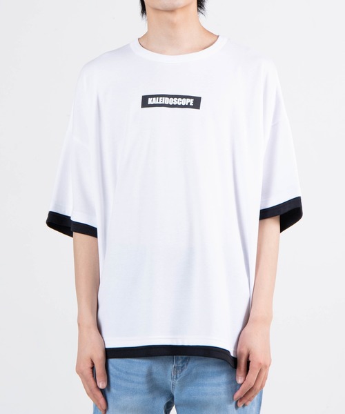 WEGO（ウィゴー）の「WEGO/バンダナプリントレイヤードビックシルエット半袖Tシャツ（Tシャツ/カットソー・メンズ・ホワイト/ブラック/イエロー・MEDIUM/LARGE）」の17枚目の写真