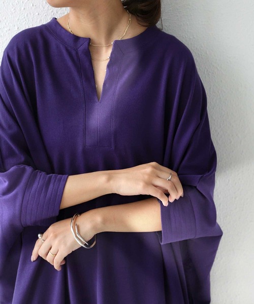 antiqua（アンティカ）の「一枚で決まる。カフタンワンピース（ワンピース・レディース・ブラック/ネイビー/ライム/パープル系その他・FREE）」の12枚目の写真