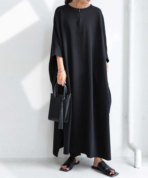 antiqua（アンティカ）の「一枚で決まる。カフタンワンピース（ワンピース・レディース・ブラック/ネイビー/ライム/パープル系その他・FREE）」の20枚目の写真