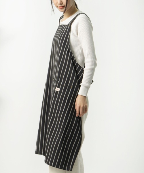 salle de bal（サルデバル）の「switch / スイッチ  ロングエプロン H型 胸当て エプロン Htype  ベンジャミン ジャスミン チェックミン AMG-37-23 FRH（エプロン・レディース・グリーン/アイボリー/ブラック/ライトグレー/ネイビー/ダークグレー/マスタード/ダークブルー/ホワイト系その他/ホワイト・FREE）」の16枚目の写真