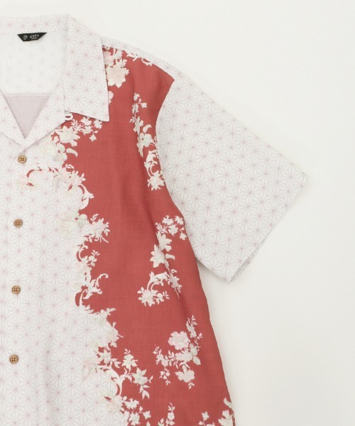 axes femme(アクシーズファム)の「和柄mixハワイアンシャツ(シャツ/ブラウス・メンズ・オレンジ/ブルー・MEDIUM/LARGE)」の21枚目の写真