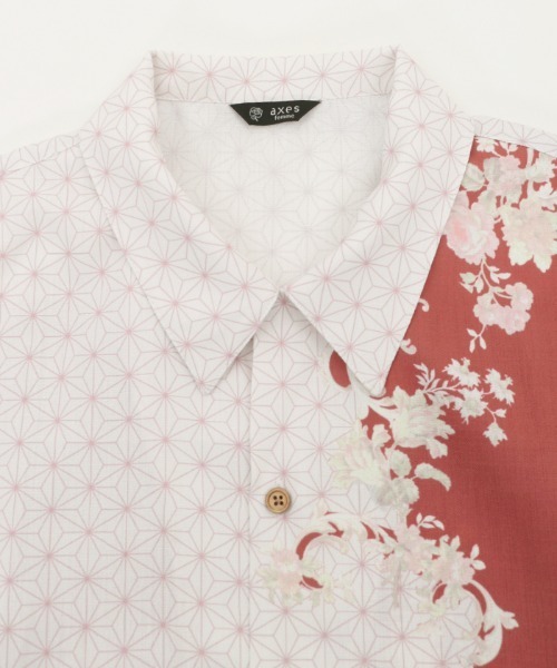 axes femme(アクシーズファム)の「和柄mixハワイアンシャツ(シャツ/ブラウス・メンズ・オレンジ/ブルー・MEDIUM/LARGE)」の22枚目の写真
