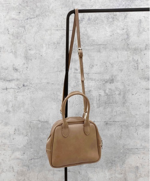 PairPair(ペアペア)の「2WAYボストンバッグ(ボストンバッグ・レディース・ブラック/アイボリー/モカ・FREE)」の7枚目の写真