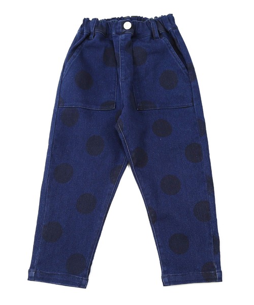 DILASH(ディラッシュ)の「ドット柄スーパーストレッチテーパードパンツ(その他パンツ・キッズ・カーキ/ブルー/レンガ・120/140/100/80/90/110/130/150)」の1枚目の写真