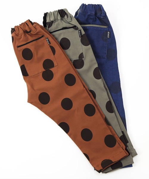 DILASH(ディラッシュ)の「ドット柄スーパーストレッチテーパードパンツ(その他パンツ・キッズ・カーキ/ブルー/レンガ・120/140/100/80/90/110/130/150)」の8枚目の写真