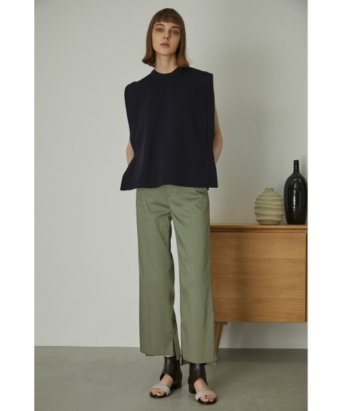 RIM.ARK（リムアーク）の「Square knit vest（タンクトップ・レディース・ネイビー/グレー/ライトベージュ・FREE）」の21枚目の写真