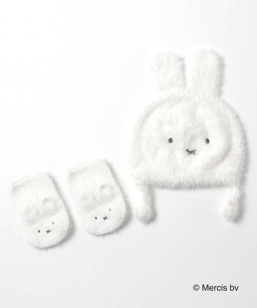 セール】【miffy】シャギーニット 帽子＆ソックスセット(Free)（ニット