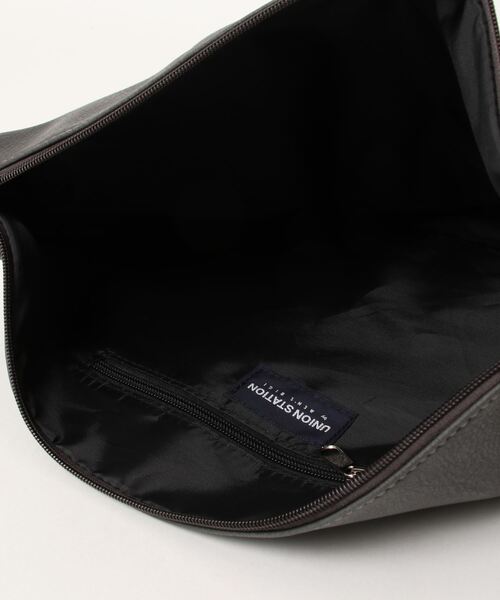 UNION STATION（ユニオンステーション）の「【ショルダーバッグ内蔵】３WAYトートバッグ（トートバッグ・メンズ・ブラック/グレー・FREE）」の12枚目の写真