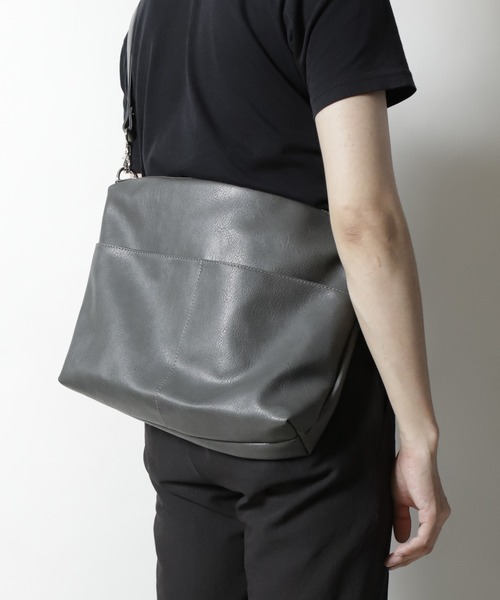 UNION STATION（ユニオンステーション）の「【ショルダーバッグ内蔵】３WAYトートバッグ（トートバッグ・メンズ・ブラック/グレー・FREE）」の10枚目の写真
