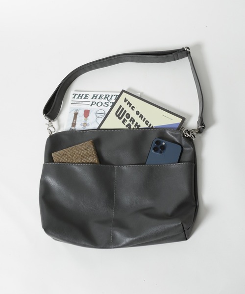 UNION STATION（ユニオンステーション）の「【ショルダーバッグ内蔵】３WAYトートバッグ（トートバッグ・メンズ・ブラック/グレー・FREE）」の18枚目の写真