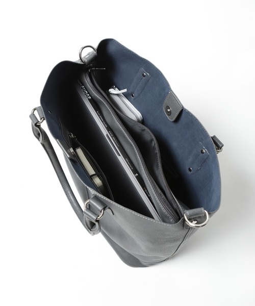 UNION STATION（ユニオンステーション）の「【ショルダーバッグ内蔵】３WAYトートバッグ（トートバッグ・メンズ・ブラック/グレー・FREE）」の8枚目の写真