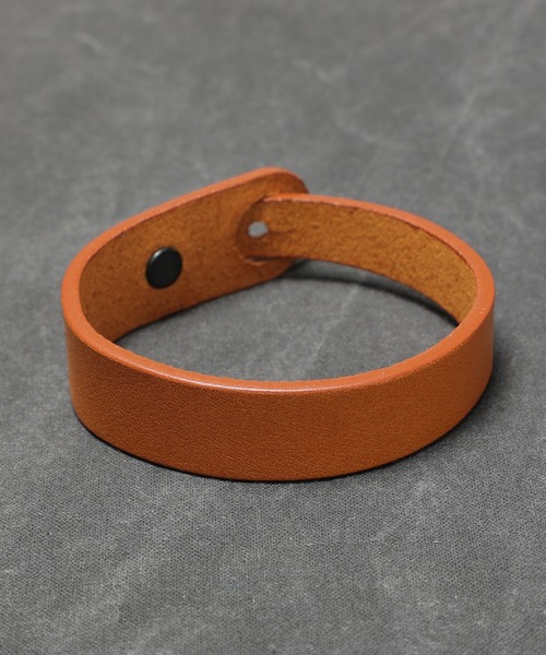 KNOB HOOK BRACELET - 栃木レザー（レザーブレスレット