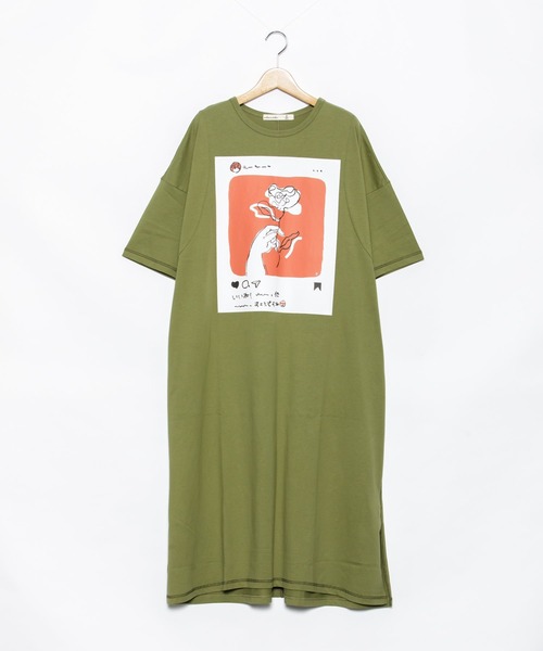 AS KNOW AS de base（アズノゥアズドゥバズ）の「とてもいいねワンピース（ワンピース・レディース・グレイッシュベージュ/グリーン/カーキ/ネイビー・FREE）」の3枚目の写真