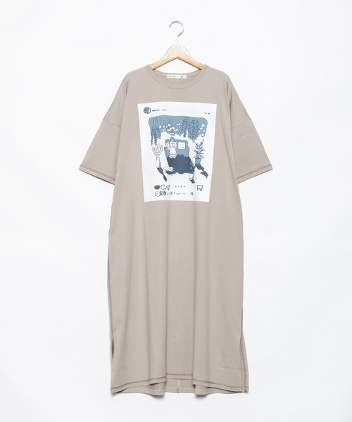 AS KNOW AS de base（アズノゥアズドゥバズ）の「とてもいいねワンピース（ワンピース・レディース・グレイッシュベージュ/グリーン/カーキ/ネイビー・FREE）」の2枚目の写真