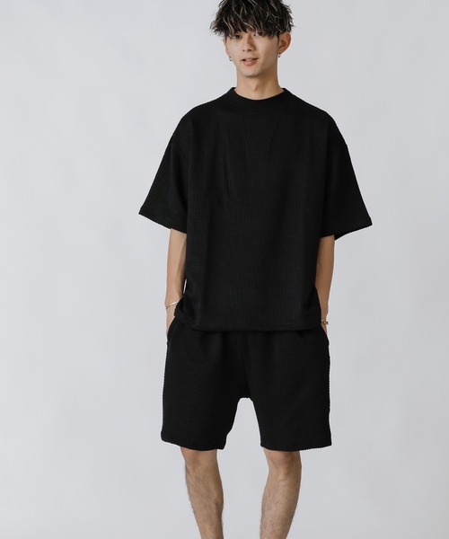 ADMIX/ATELIER SAB MEN（アドミックスアトリエサブメン）の「【Lounge wear】ビッグワッフル ／ リラックス イージー ショーツ（その他パンツ・メンズ・ブラック/ベージュ/ネイビー・48/50/52）」の10枚目の写真