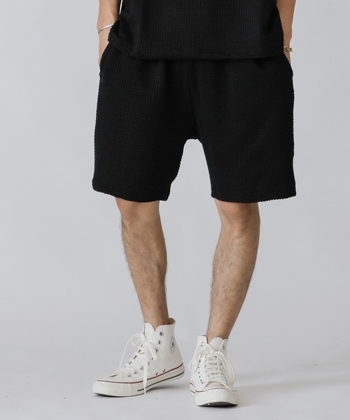 ADMIX/ATELIER SAB MEN（アドミックスアトリエサブメン）の「【Lounge wear】ビッグワッフル ／ リラックス イージー ショーツ（その他パンツ・メンズ・ブラック/ベージュ/ネイビー・48/50/52）」の15枚目の写真