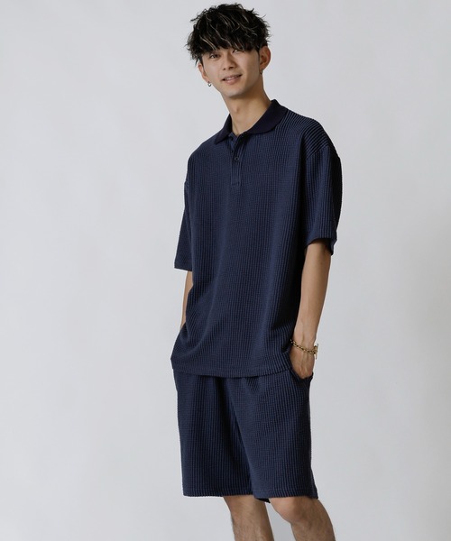 ADMIX/ATELIER SAB MEN（アドミックスアトリエサブメン）の「【Lounge wear】ビッグワッフル ／ リラックス イージー ショーツ（その他パンツ・メンズ・ブラック/ベージュ/ネイビー・48/50/52）」の6枚目の写真