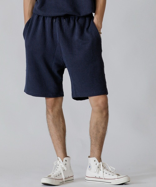 ADMIX/ATELIER SAB MEN（アドミックスアトリエサブメン）の「【Lounge wear】ビッグワッフル ／ リラックス イージー ショーツ（その他パンツ・メンズ・ブラック/ベージュ/ネイビー・48/50/52）」の8枚目の写真