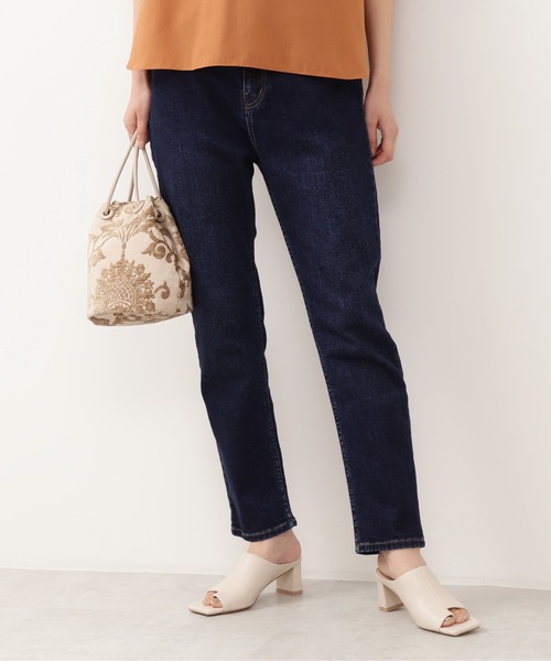 NATURAL BEAUTY BASIC（ナチュラルビューティーベーシック）の「テーパードデニム/0171230872（その他パンツ・レディース・ネイビー・SMALL/MEDIUM/X-SMALL）」の4枚目の写真