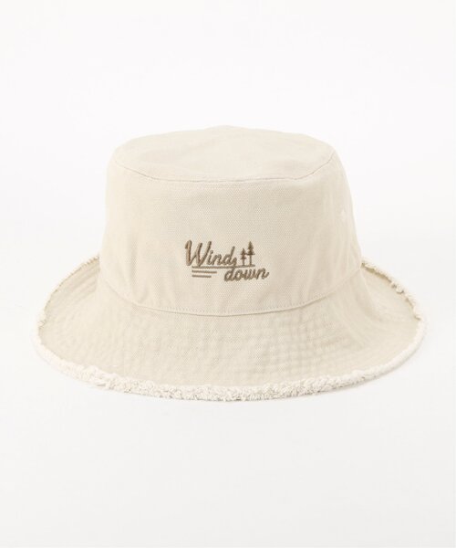 DOUBLE NAME（ダブルネーム）の「ダメージバケットハット（ハット・レディース・ブラック/ネイビー/キナリ・FREE）」の7枚目の写真