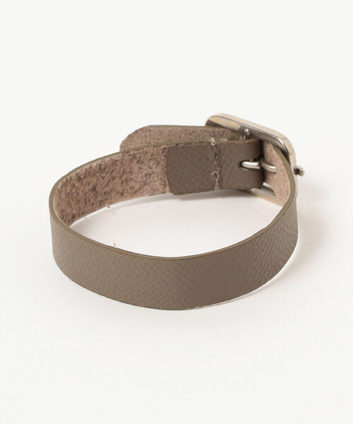 BEAMS LIGHTS(ビームスライツ)の「BEAMS LIGHTS / レザー ナロー ブレスレット(ブレスレット・メンズ・ベージュ/ブラック・ONE SIZE)」の6枚目の写真