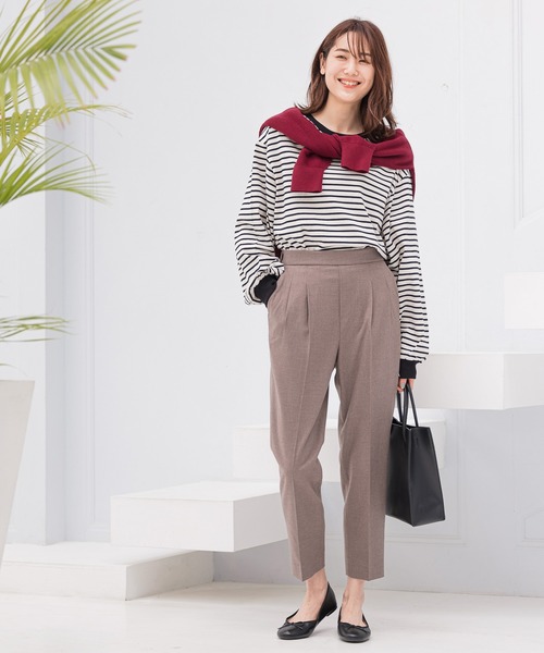 GLOBAL WORK（グローバルワーク）の「袖ボリュームロンＴ/957150（Tシャツ/カットソー・レディース・ホワイト/ブラック/その他/ダークグレー/キャメル・MEDIUM/LARGE）」の22枚目の写真