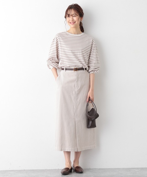 GLOBAL WORK（グローバルワーク）の「袖ボリュームロンＴ/957150（Tシャツ/カットソー・レディース・ホワイト/ブラック/その他/ダークグレー/キャメル・MEDIUM/LARGE）」の20枚目の写真